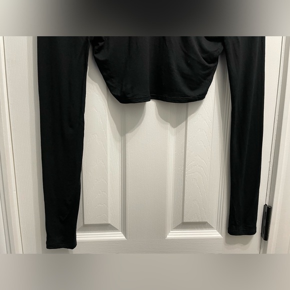 NWT Free People Beach Alia Crop Top Black Size XS Sexy Gothic NWT Y2K Style - Picture 3 of 10